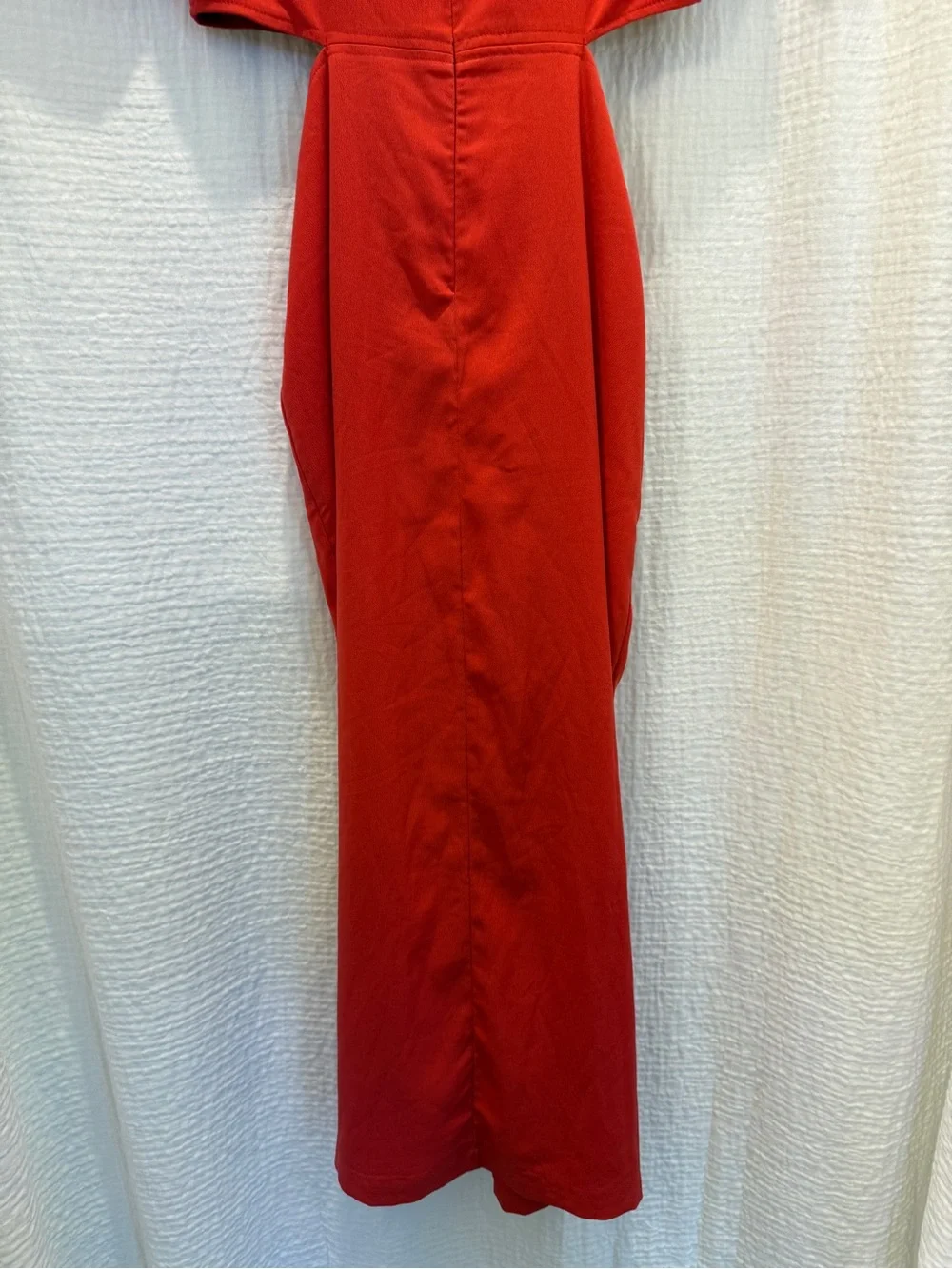 Abercrombie & Fitch Red Twist-Front Cutout Maxi Dress